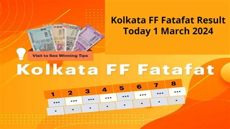Kolkata FF Fatafat Result Today 15/6/2024 Ghosh Babu Tips June 2024.